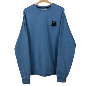 Ma.Strum Light Blue Crew Neck Sweater - Extra Large (XL) PTP 24.75"