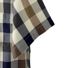 Load image into Gallery viewer, Aquascutum Block Check Short Sleeved Shirt - Small (S) PTP 22&quot;
