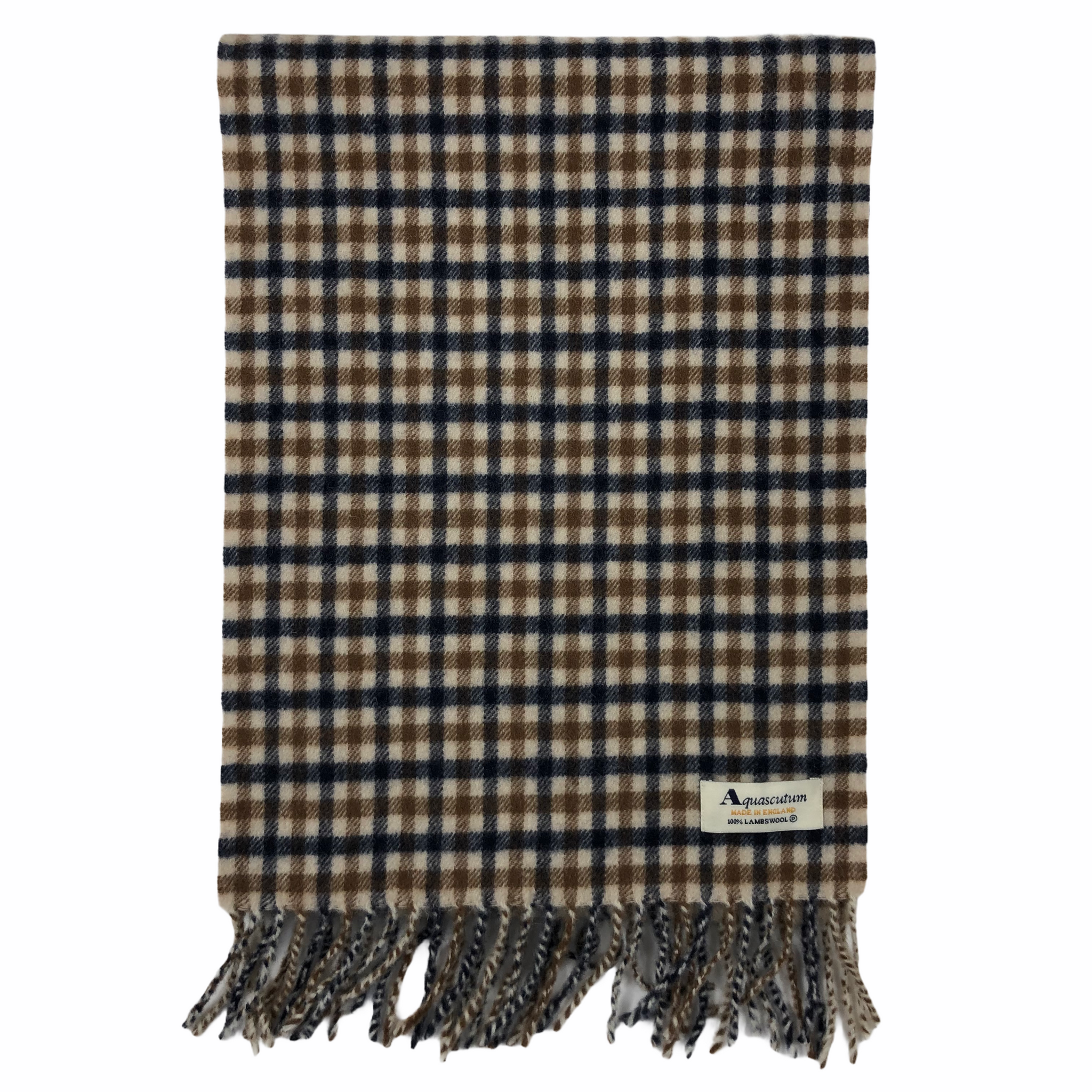 Aquascutum Classic House Check 100 Lambswool Scarf One Size