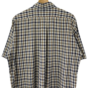 Aquascutum House Check Short Sleeved Shirt - Large (L) PTP 24.25"