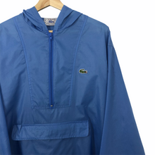 Load image into Gallery viewer, Vintage Light Blue Lacoste Izod Half Zip Cagoule - Large (L) PTP 25.25&quot;
