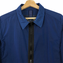 Load image into Gallery viewer, Paul and Shark Blue Nylon Shimmer Overshirt - Large (L) PTP 21.5&quot;
