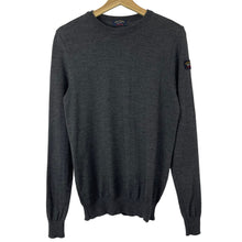 Load image into Gallery viewer, Paul and Shark Grey Crew Neck Wool Sweater - Medium (M) PTP 18&quot;
