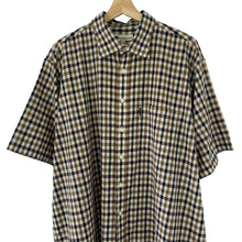 Load image into Gallery viewer, Aquascutum House Check Short Sleeved Shirt - Double Extra Large (XXL) PTP 28.5&quot;
