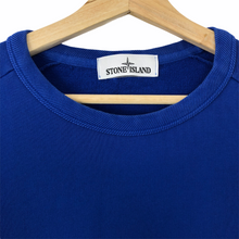 Load image into Gallery viewer, Stone Island Blue Crew Neck Logo Sweater - Extra Large (XL) PTP 24&quot;
