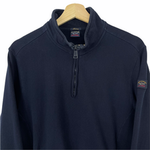 Load image into Gallery viewer, Paul and Shark Navy Half Zip Pullover Sweater - Medium (M) PTP 20.75&quot;
