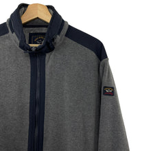 Load image into Gallery viewer, Paul and Shark Grey Zip Up Fleece Track Top - Extra Large (XL) PTP 26&quot;
