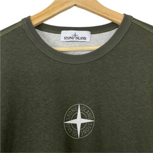 Load image into Gallery viewer, Stone Island Olive Short Sleeved Logo T-Shirt - Large (L) PTP 22.5&quot;
