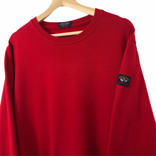 Load image into Gallery viewer, Paul and Shark Red Crew Neck Logo Sweater - Double Extra Large (XXL) PTP 24&quot;
