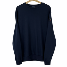 Load image into Gallery viewer, Paul and Shark Navy Logo Crew Neck Sweater - Large (L) PTP 23&quot;
