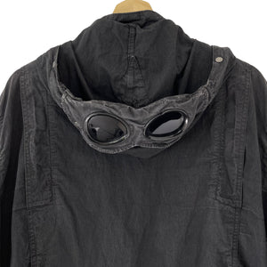 C.P Company Black Goggle Hooded Overshirt - Double Extra Large (XXL) PTP 24"