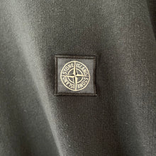 Load image into Gallery viewer, Stone Island Black Crew Neck Logo Sweater - Double Extra Large (XXL) PTP 24&quot;
