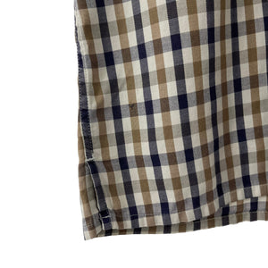 Aquascutum House Check Short Sleeved Shirt - Medium (M) PTP 21.75"