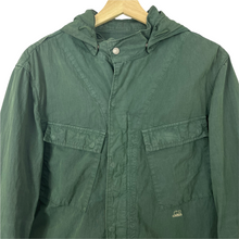 Load image into Gallery viewer, C.P Company Green Goggle Hooded Overshirt - Extra Large (XL) PTP 21.5&quot;
