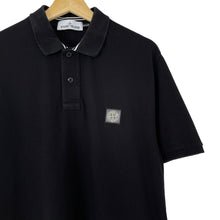 Load image into Gallery viewer, Stone Island Black Short Sleeved Polo - Large (L) PTP 21.5&quot;
