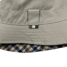 Load image into Gallery viewer, Aquascutum House Check / Beige Reversible Bucket Hat - One Size Fits All
