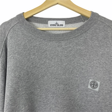 Load image into Gallery viewer, Stone Island Grey Crew Neck Logo Sweater - Triple Extra Large (XXXL) PTP 29.75&quot;
