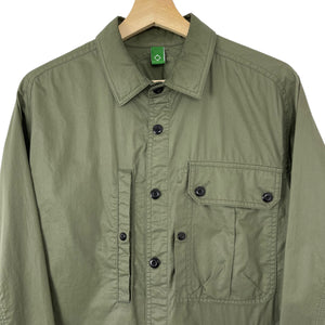 Ma.Strum Green Button Up Multi Pocket Overshirt - Small (S) PTP 21.75"