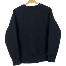 Load image into Gallery viewer, Ma.Strum Navy Crew Neck Sweater - Small (S) PTP 20.75&quot;
