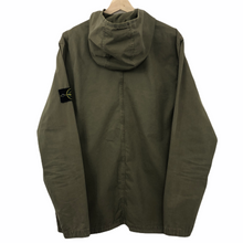 Load image into Gallery viewer, Stone Island Khaki Zip Up Hooded Overshirt - Extra Large (XL) PTP 23.75&quot;
