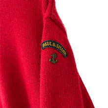 Load image into Gallery viewer, Paul and Shark Bretagne Red Crew Neck Sweater - Small (S) PTP 21&quot;
