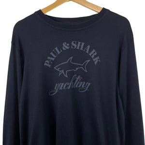 Paul and Shark Navy Crew Neck Sweater - Double Extra Large (XXL) PTP 22"