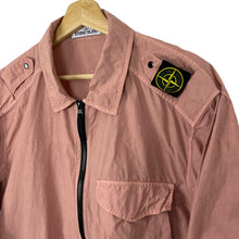 Load image into Gallery viewer, Stone Island Salmon Pink Full Zip Pocket Overshirt - Double Extra Large (XXL) PTP 26.25&quot;
