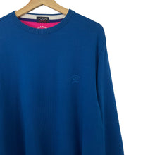 Load image into Gallery viewer, Paul and Shark Blue Crew Neck Sweater - Large (L) PTP 23.5&quot;
