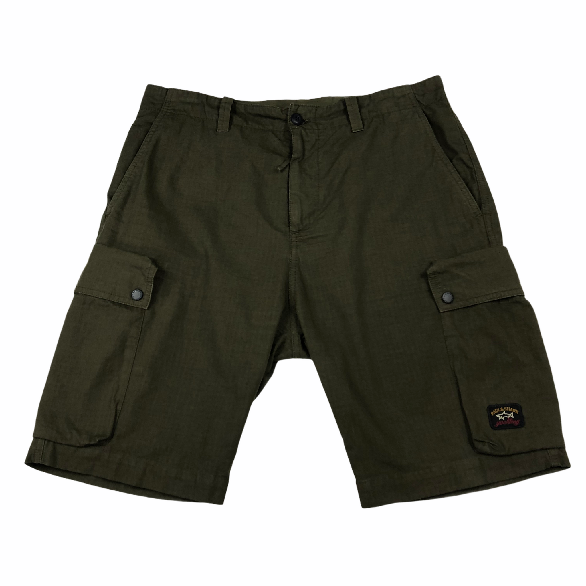 Paul and Shark Khaki Bermuda Cargo Shorts W 32 SWADS MENSWEAR