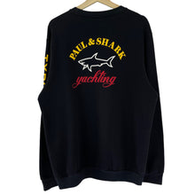 Load image into Gallery viewer, Paul and Shark Black Tyhoon 2000 Sweater - Extra Large (XL) PTP 24&quot;
