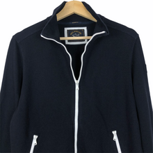 Load image into Gallery viewer, Paul and Shark Navy Zip Up Track Top - Medium (M) PTP 20.25&quot;
