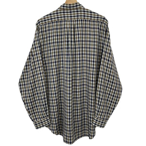 Aquascutum House Check Long Sleeved Shirt - Medium (M) PTP 24"