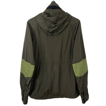 Load image into Gallery viewer, Ma.Strum Khaki Multi Pocket Hooded Crystal Nylon Jacket - Small (S) PTP 21.25&quot;
