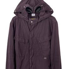 Load image into Gallery viewer, C.P Company Purple Goggle Hooded Overshirt - Double Extra Large (XXL) PTP 24&quot;
