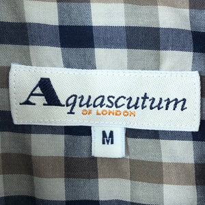 Aquascutum House Check Long Sleeved Shirt - Medium (M) PTP 22"