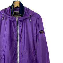 Load image into Gallery viewer, Paul and Shark Purple Hooded Logo Jacket - Large (L) PTP 21.5&quot;
