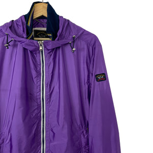 Paul and Shark Purple Hooded Logo Jacket - Large (L) PTP 21.5"