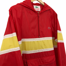 Load image into Gallery viewer, Vintage Lacoste Red Half Zip Cagoule - Large (L) PTP 22.5&quot;
