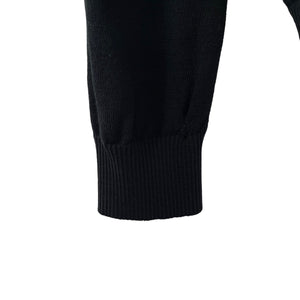 Paul and Shark Black Crew Neck Wool Sweater - Small (S) PTP 18.5"