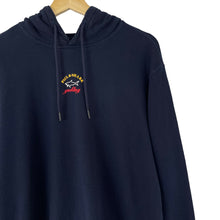 Load image into Gallery viewer, Paul and Shark Navy Centre Logo Hoody - Medium (M) PTP 22.5&quot;
