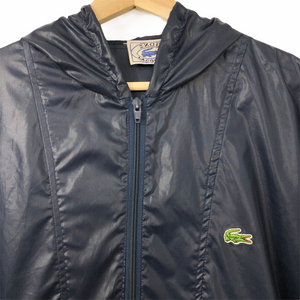 Vintage Dark Navy Lacoste Izod Half Zip Cagoule - Large (L) PTP 26"