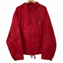 Load image into Gallery viewer, Vintage Red Lacoste Izod Half Zip Cagoule - Large (L) PTP 26.5&quot;
