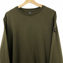 Load image into Gallery viewer, Paul and Shark Khaki Crew Neck Sweater - Large (L) PTP 22.5&quot;
