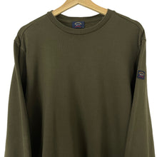 Load image into Gallery viewer, Paul and Shark Khaki Crew Neck Sweater - Extra Large (XL) PTP 22.25&quot;
