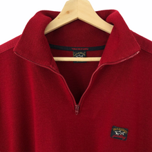 Load image into Gallery viewer, Paul and Shark Red Bretagne Half Zip Pullover - Extra Large (XL) PTP 26.5&quot;
