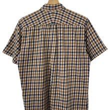 Load image into Gallery viewer, Aquascutum House Check Short Sleeved Shirt - Large (L) PTP 21.5&quot;
