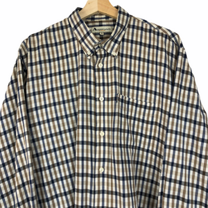 Aquascutum House Check Long Sleeved Shirt - Extra Large (XL) PTP 25"