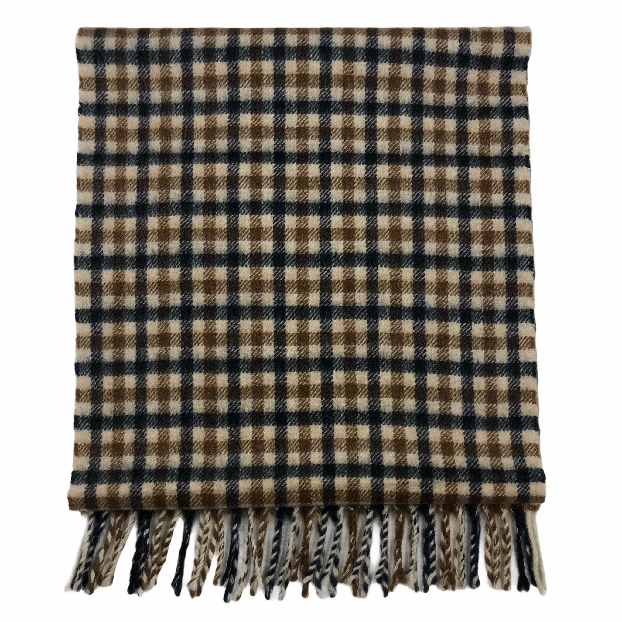 Aquascutum Classic House Check Pure Cashmere Scarf One Size Fits