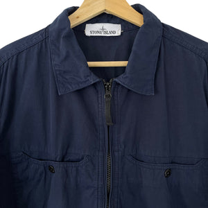 Stone Island Navy Double Pocket Overshirt - Double Extra Large (XXL) PTP 24"