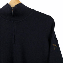 Load image into Gallery viewer, Paul and Shark Navy Bretagne Half Zip Pullover - Extra Large (XL) PTP 24.25&quot;
